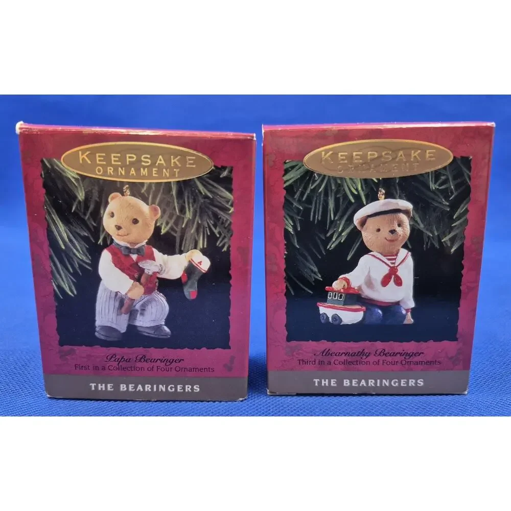 Vintage Hallmark Bearingers of Victoria Circle Figurines Complete 5-Piece Set YK